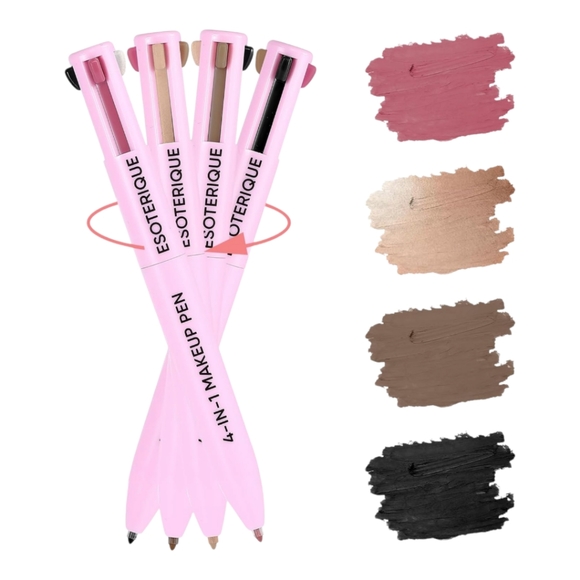 4 In 1 Magic Makeup Pen Eyeliner, Lip Liner, Brow Pencil, and Highlighter - Picture 2 of 6